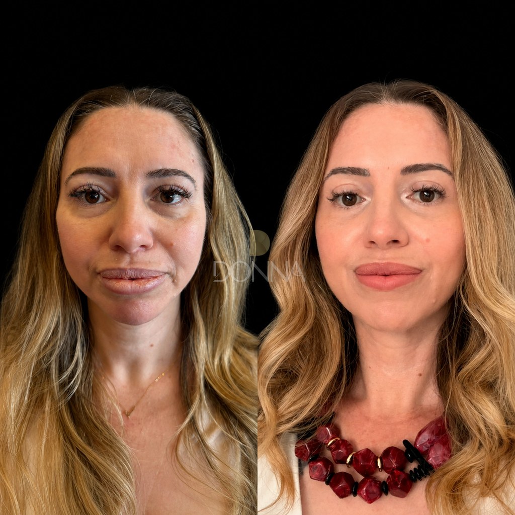 Antes e depois de blefaroplastia no Instituto Donna